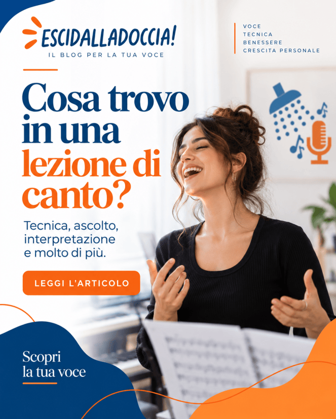 Cosa trovo in una lezione di&nbsp;canto?